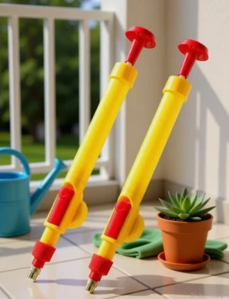 Garden Pump Spray Gun — Hand-Held Sprayer with Brass Nozzle
