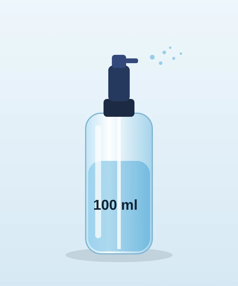 100 ml Fine Mist Spray Bottle — Refillable